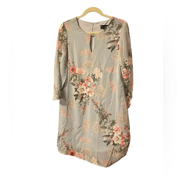 CONNECTED APPAREL FLORAL SHIFT DRESS - Picture 1 of 5